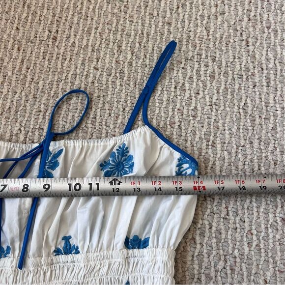 Ciao Lucia Barbara Floral Embroidery Dress in Sky - Picture 7 of 13